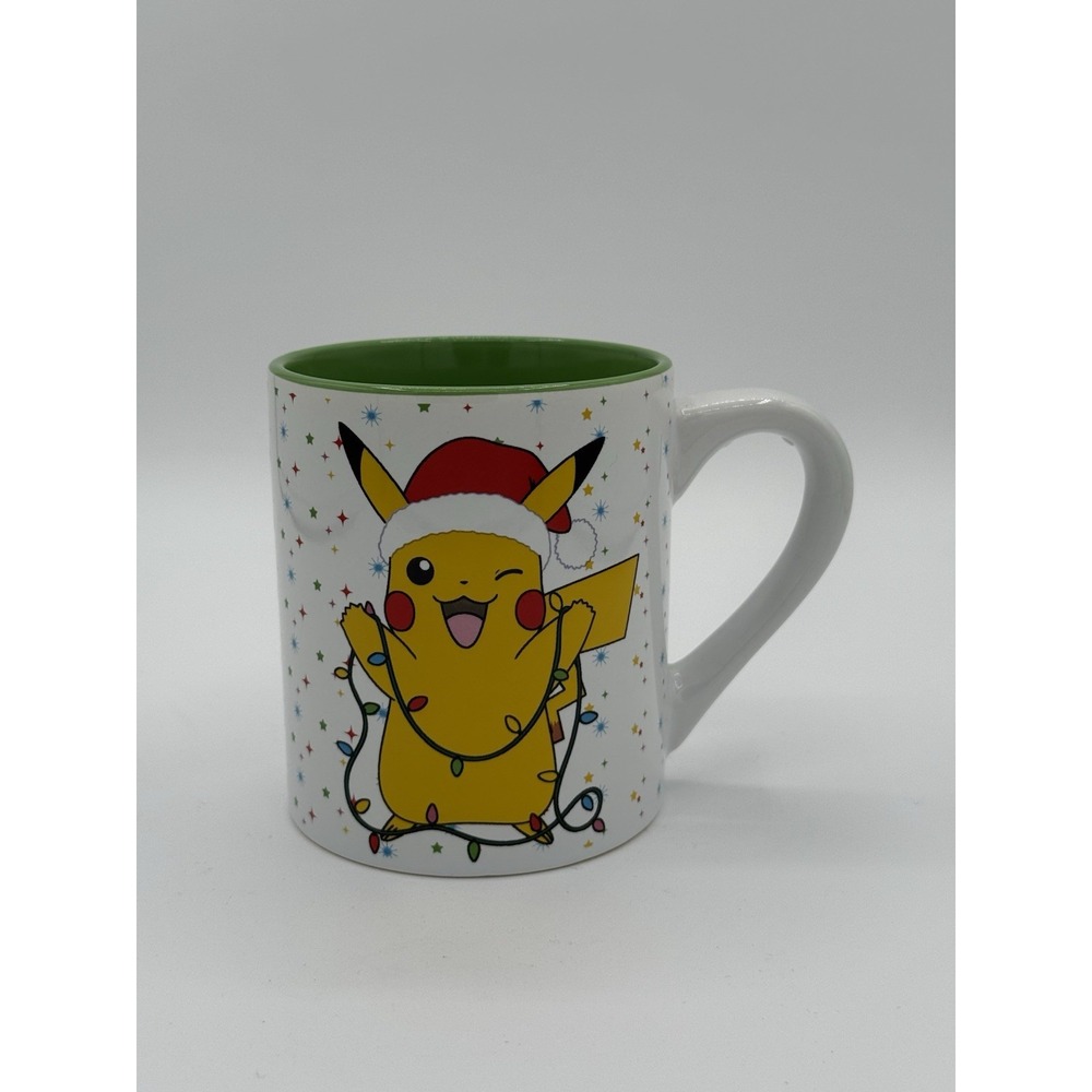 2021 Pokémon Pikachu Holiday Christmas Lights Santa Coffee Mug Tea Cup 14oz